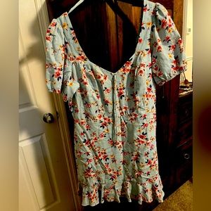 Light Blue Floral Dress